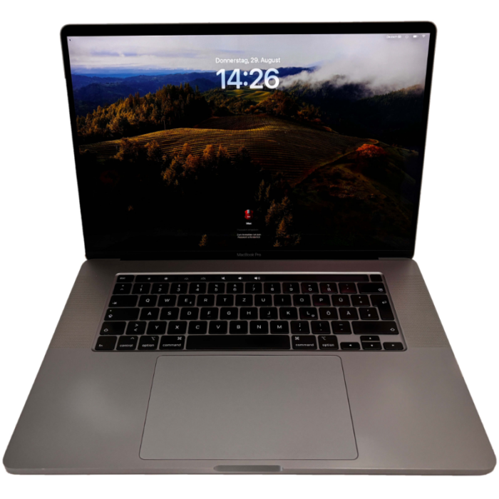 Apple MacBook Pro 2019, Intel i7-9750H, 16GB RAM, 500GB SSD, MacOS Sonoma